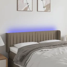 Cabecero con LED de tela gris taupe 147x16x78/88 cm de , Cabeceros y pies de cama - Ref: Foro24-3123476, Precio: 73,81 €, Des...