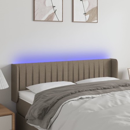 Cabecero con LED de tela gris taupe 147x16x78/88 cm de , Cabeceros y pies de cama - Ref: Foro24-3123476, Precio: 76,39 €, Des...