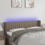 Cabecero con LED de tela gris taupe 147x16x78/88 cm de , Cabeceros y pies de cama - Ref: Foro24-3123476, Precio: 76,39 €, Des...