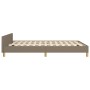 Estructura de cama con cabecero de tela gris taupe 140x200 cm de , Camas y somieres - Ref: Foro24-3125223, Precio: 219,54 €, ...