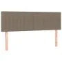 Box spring bed with LED mattress taupe gray fabric 140x200 cm by , Beds and slatted bases - Ref: Foro24-3133881, Price: 435,9...