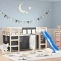 Schwarz-weiße Polyestervorhänge für Hochbetten von , Zubehör für Betten und Lattenroste - Ref: Foro24-835913, Preis: 31,62 €,...