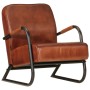 Sillón de cuero auténtico marrón de , Sillones - Ref: Foro24-359631, Precio: 267,85 €, Descuento: %