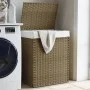 Cesto para la ropa sucia con tapa ratán sintético 46x33x60 cm de , Cestas para ropa - Ref: Foro24-372029, Precio: 55,94 €, De...