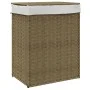 Cesto para la ropa sucia con tapa ratán sintético 46x33x60 cm de , Cestas para ropa - Ref: Foro24-372029, Precio: 55,94 €, De...