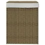 Cesto para la ropa sucia con tapa ratán sintético 46x33x60 cm de , Cestas para ropa - Ref: Foro24-372029, Precio: 55,94 €, De...