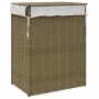 Cesto para la ropa sucia con tapa ratán sintético 46x33x60 cm de , Cestas para ropa - Ref: Foro24-372029, Precio: 55,94 €, De...