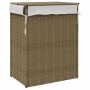 Cesto para la ropa sucia con tapa ratán sintético 46x33x60 cm de , Cestas para ropa - Ref: Foro24-372029, Precio: 66,04 €, De...