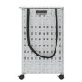 Cesto para ropa sucia con ruedas ratán blanco 66x35x60 cm de , Cestas para ropa - Ref: Foro24-372048, Precio: 82,53 €, Descue...