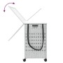 Cesto para ropa sucia con ruedas ratán blanco 66x35x60 cm de , Cestas para ropa - Ref: Foro24-372048, Precio: 82,53 €, Descue...