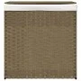 Cesto de ropa sucia con 2 secciones ratán sintético 53x35x57 cm de , Cestas para ropa - Ref: Foro24-372034, Precio: 45,05 €, ...