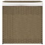 Cesto de ropa sucia con 2 secciones ratán sintético 53x35x57 cm de , Cestas para ropa - Ref: Foro24-372034, Precio: 60,49 €, ...