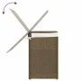 Cesto de ropa sucia con 2 secciones ratán sintético 53x35x57 cm de , Cestas para ropa - Ref: Foro24-372034, Precio: 45,05 €, ...