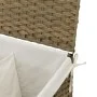 Cesto de ropa sucia con 2 secciones ratán sintético 53x35x57 cm de , Cestas para ropa - Ref: Foro24-372034, Precio: 45,05 €, ...
