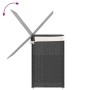 Cesto de ropa sucia 2 secciones ratán sintético gris 53x35x57cm de , Cestas para ropa - Ref: Foro24-372036, Precio: 67,32 €, ...