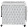 Cesto para ropa sucia con ruedas ratán blanco 60x35x60,5 cm de , Cestas para ropa - Ref: Foro24-372043, Precio: 83,30 €, Desc...