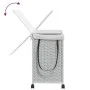 Cesto para ropa sucia con ruedas ratán blanco 60x35x60,5 cm de , Cestas para ropa - Ref: Foro24-372043, Precio: 83,30 €, Desc...