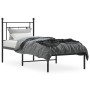 Estructura de cama con cabecero metal negro 80x200 cm de , Camas y somieres - Ref: Foro24-374330, Precio: 65,44 €, Descuento: %