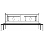 Estructura de cama con cabecero metal negro 193x203 cm de , Camas y somieres - Ref: Foro24-374345, Precio: 107,09 €, Descuent...