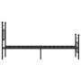 Estructura de cama con cabecero y estribo metal negro 75x190 cm de , Camas y somieres - Ref: Foro24-374347, Precio: 63,22 €, ...