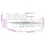 Estructura de cama cabecero y estribo metal negro 140x200 cm de , Camas y somieres - Ref: Foro24-374358, Precio: 114,89 €, De...