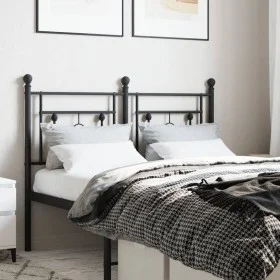 Kopfteil aus schwarzem Metall, 120 cm von , Kopf- und Fußteile - Ref: Foro24-374370, Preis: 38,39 €, Rabatt: %