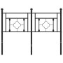 Cabecero de metal negro 120 cm de , Cabeceros y pies de cama - Ref: Foro24-374370, Precio: 38,95 €, Descuento: %