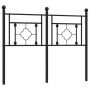Cabecero de metal negro 120 cm de , Cabeceros y pies de cama - Ref: Foro24-374370, Precio: 38,95 €, Descuento: %