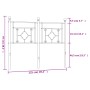 Cabecero de metal negro 120 cm de , Cabeceros y pies de cama - Ref: Foro24-374370, Precio: 38,95 €, Descuento: %