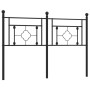Cabecero de metal negro 140 cm de , Cabeceros y pies de cama - Ref: Foro24-374372, Precio: 46,61 €, Descuento: %