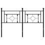 Cabecero de metal negro 140 cm de , Cabeceros y pies de cama - Ref: Foro24-374372, Precio: 46,61 €, Descuento: %