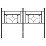 Kopfteil aus schwarzem Metall, 140 cm von , Kopf- und Fußteile - Ref: Foro24-374372, Preis: 45,81 €, Rabatt: %