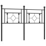 Cabecero de metal negro 140 cm de , Cabeceros y pies de cama - Ref: Foro24-374372, Precio: 46,61 €, Descuento: %