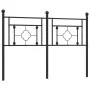 Kopfteil aus schwarzem Metall, 140 cm von , Kopf- und Fußteile - Ref: Foro24-374372, Preis: 45,81 €, Rabatt: %