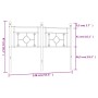 Cabecero de metal negro 140 cm de , Cabeceros y pies de cama - Ref: Foro24-374372, Precio: 46,61 €, Descuento: %