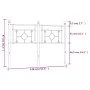Kopfteil aus schwarzem Metall, 140 cm von , Kopf- und Fußteile - Ref: Foro24-374372, Preis: 45,81 €, Rabatt: %