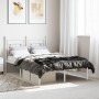 Estructura de cama de metal con cabecero blanca 120x190 cm de , Camas y somieres - Ref: Foro24-374385, Precio: 85,97 €, Descu...