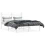 Estructura de cama de metal con cabecero blanca 135x190 cm de , Camas y somieres - Ref: Foro24-374387, Precio: 88,23 €, Descu...