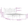 Estructura de cama de metal con cabecero blanca 135x190 cm de , Camas y somieres - Ref: Foro24-374387, Precio: 88,23 €, Descu...