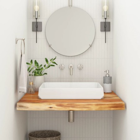 Encimera de baño cuadrada madera maciza de acacia 60x60x2,5 cm de , Encimeras - Ref: Foro24-370258, Precio: 54,34 €, Descuent...