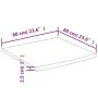 Quadratische Badezimmerarbeitsplatte aus massivem Akazienholz 60x60x2,5 cm von , Arbeitsplatten - Ref: Foro24-370258, Preis: ...