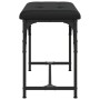 Banco de comedor acero y cuero sintético negro 62x32x45 cm de , Bancos de comedor y cocina - Ref: Foro24-835217, Precio: 40,8...