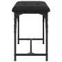 Dining bench made of black steel and synthetic leather 62x32x45 cm by , Dining and kitchen benches - Ref: Foro24-835217, Pric...