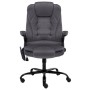 Silla de oficina de masaje terciopelo gris oscuro en Sillas de oficina | Comprar online en Foru.es