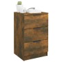 Mesitas de noche 2 unidades color roble ahumado 40x36x65 cm de vidaXL, Mesitas de noche - Ref: Foro24-817052, Precio: 79,59 €...