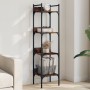 Librería de 4 estantes madera roble ahumado 35x30x138,5 cm de , Librerías y estanterías - Ref: Foro24-838850, Precio: 44,15 €...