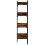 Librería de 4 estantes madera roble ahumado 35x30x138,5 cm de , Librerías y estanterías - Ref: Foro24-838850, Precio: 44,15 €...