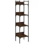 Librería de 4 estantes madera roble marrón 35x30x138,5 cm de , Librerías y estanterías - Ref: Foro24-838852, Precio: 44,00 €,...