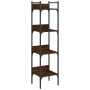 Librería de 4 estantes madera roble marrón 35x30x138,5 cm de , Librerías y estanterías - Ref: Foro24-838852, Precio: 44,55 €,...