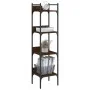 Librería de 4 estantes madera roble marrón 35x30x138,5 cm de , Librerías y estanterías - Ref: Foro24-838852, Precio: 44,00 €,...